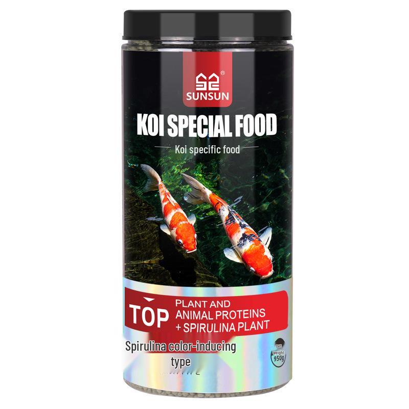 Color Enhancing Fish Food for Koi, Goldfish, and Tropical Ornamental Fish