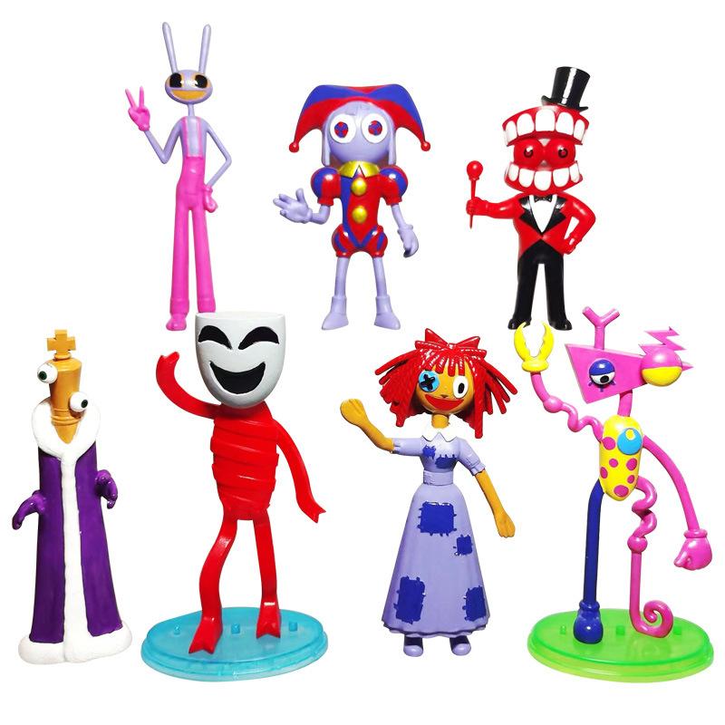 Nová Roztomilá Postavička ze Série The Amazing Digital Circus Kreslená Postavička Model Kreativity Stolní Hračka Merch Dárek pro Přátele