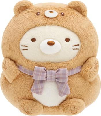 MF87501 Sumikko Gurashi Urso Café em Casa Pelúcia Colecionável Gato