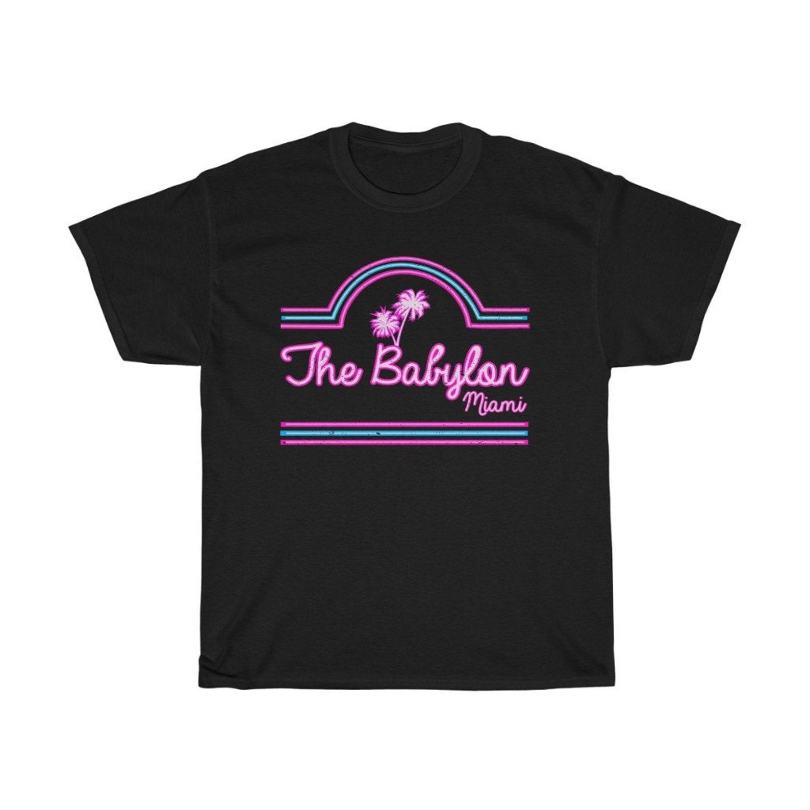 Scarface The Babylon Miami Retro Action Gangster Movie Black T-Shirt Size S to 5XL L