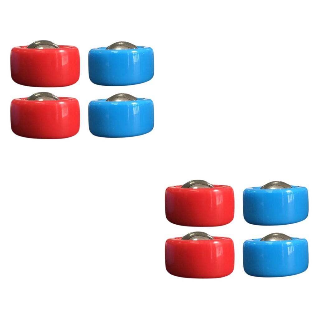 8 Pieces Shuffleboard Pucks Rollers Set for Kids Adults Tabletop Sports Game