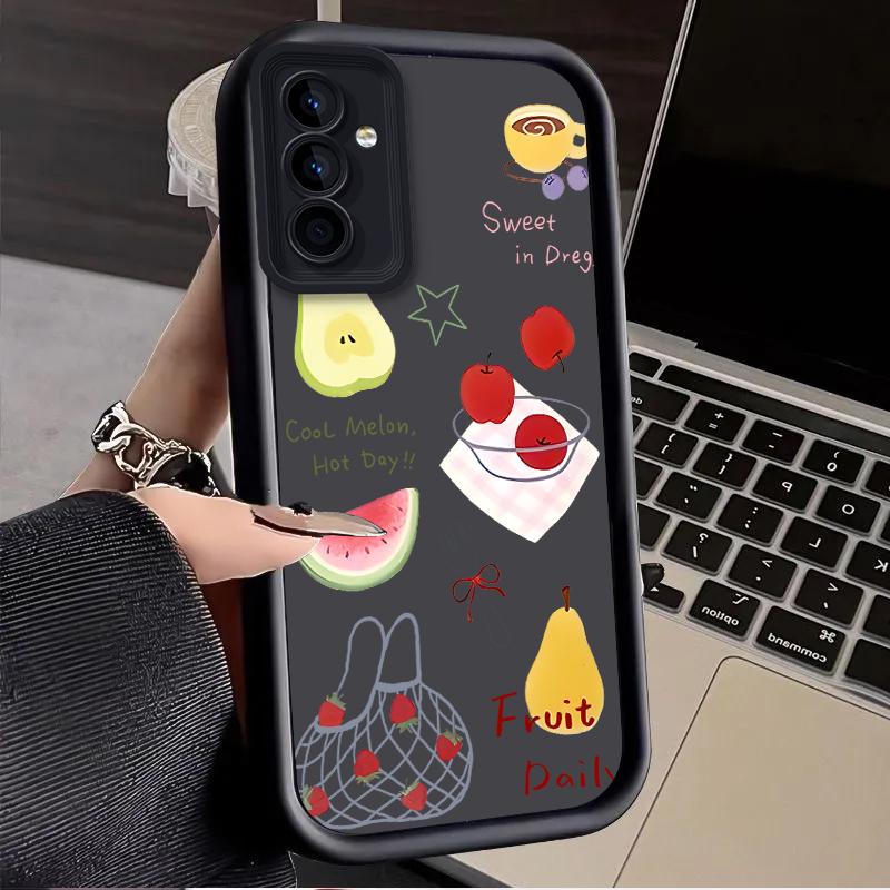 Fruit Bag Doodle Case for Samsung Galaxy A53 A50 A50S A36 5G A35 A34 A33 A32 A30 A26 A24 A23 A22 A20 A16 A15 A14 A13 4G Cover