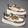 Men's shoes spring new breathable leather surface versatile retro British men's sports and leisure thick baseplate shoes