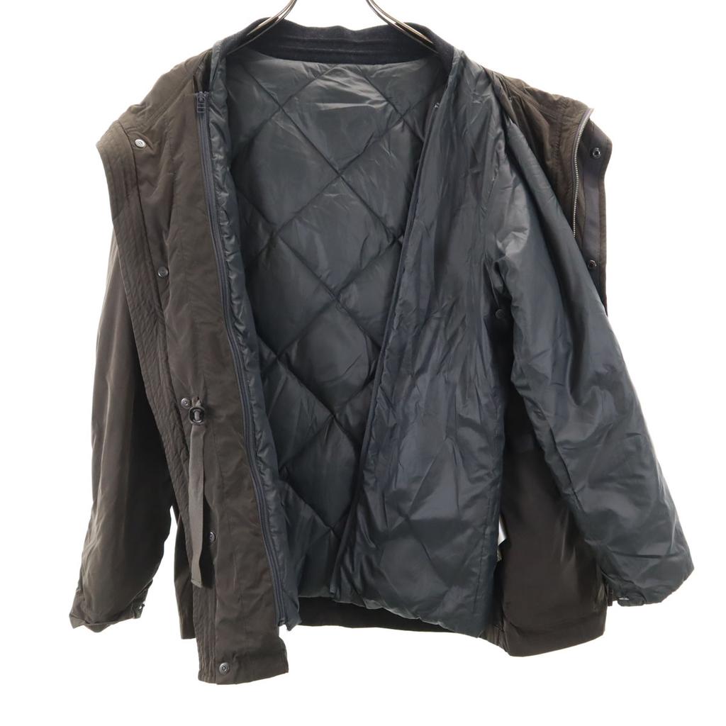 Lanvin Jacket 48 Khaki Long Sleeve Down Liner Included Men's Used