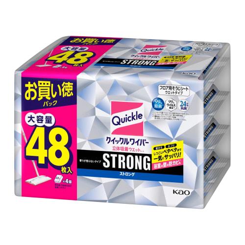 

[Большая емкость] Влажные салфетки Quickle Wiper 3D Adsorption, сильные, мгновенно устраняют даже стойкую липкость, большая упаковка 48 штук