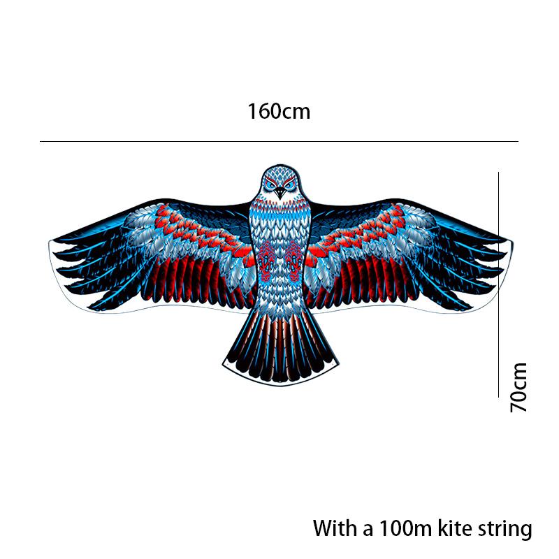 

Kite New Childrens Cartoon Aircraft Eagle Mermaid Peacock Pattern Flying Toy Style F