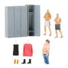1:64 Scale Car Model Garage Figure Scenario Models for Race Medal People Old Man Locker