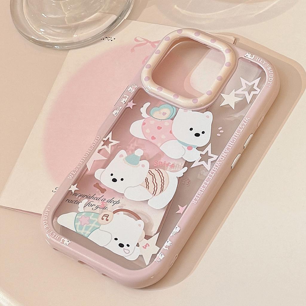 Fun Cartoon West Highlands Suitable for IPhone16 Mobile Phone Case IPhone15 Acrylic 14 Apple 1311