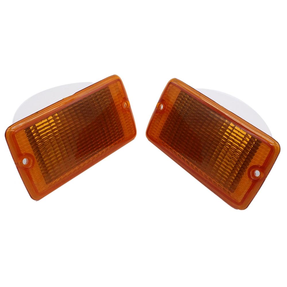 2x Amber Lens Front Parking Turn Signal Light Shell For Jeep Wrangler 2001-2006