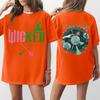 Women's Casual Fashion Round Neck Printed Short Sleeve T-Shirt Top