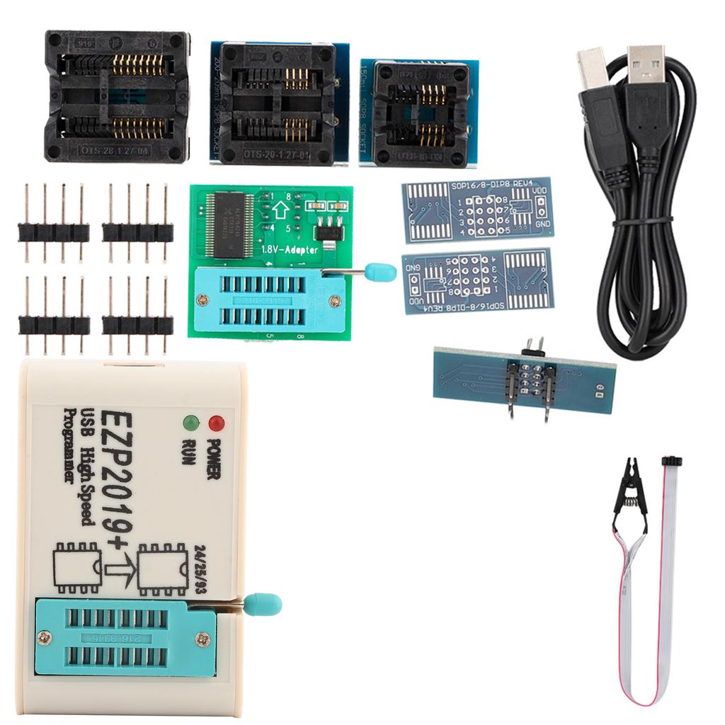 EZP2019+ High Speed Programmer With 4 Tested Base Support for 24 25 26 93 Series