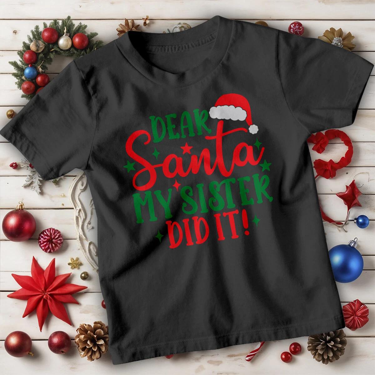 Boys and Girls Christmas T-Shirt Tee Santa hat for Kids 150