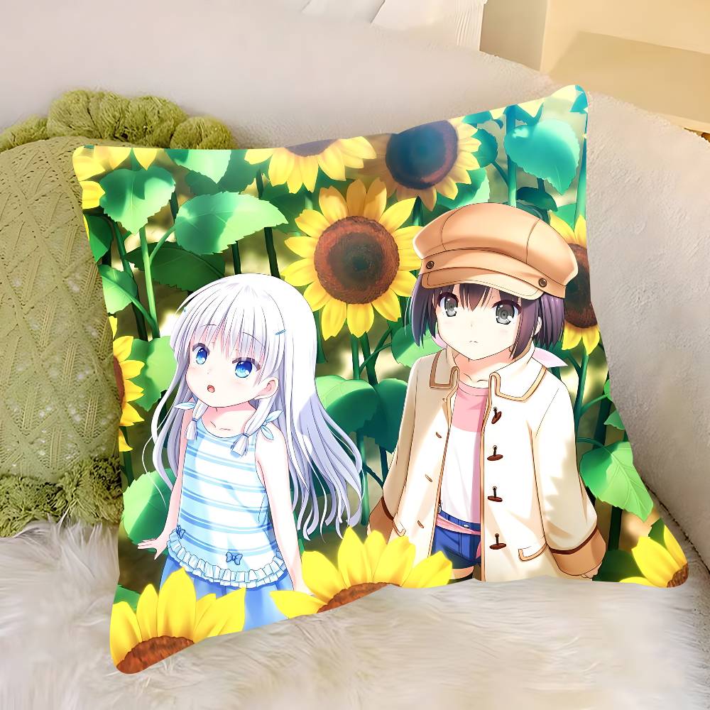Anime S-Summer Pockets Pillow Case Removable Washable Cushion Cover – All-Season Soft Linen