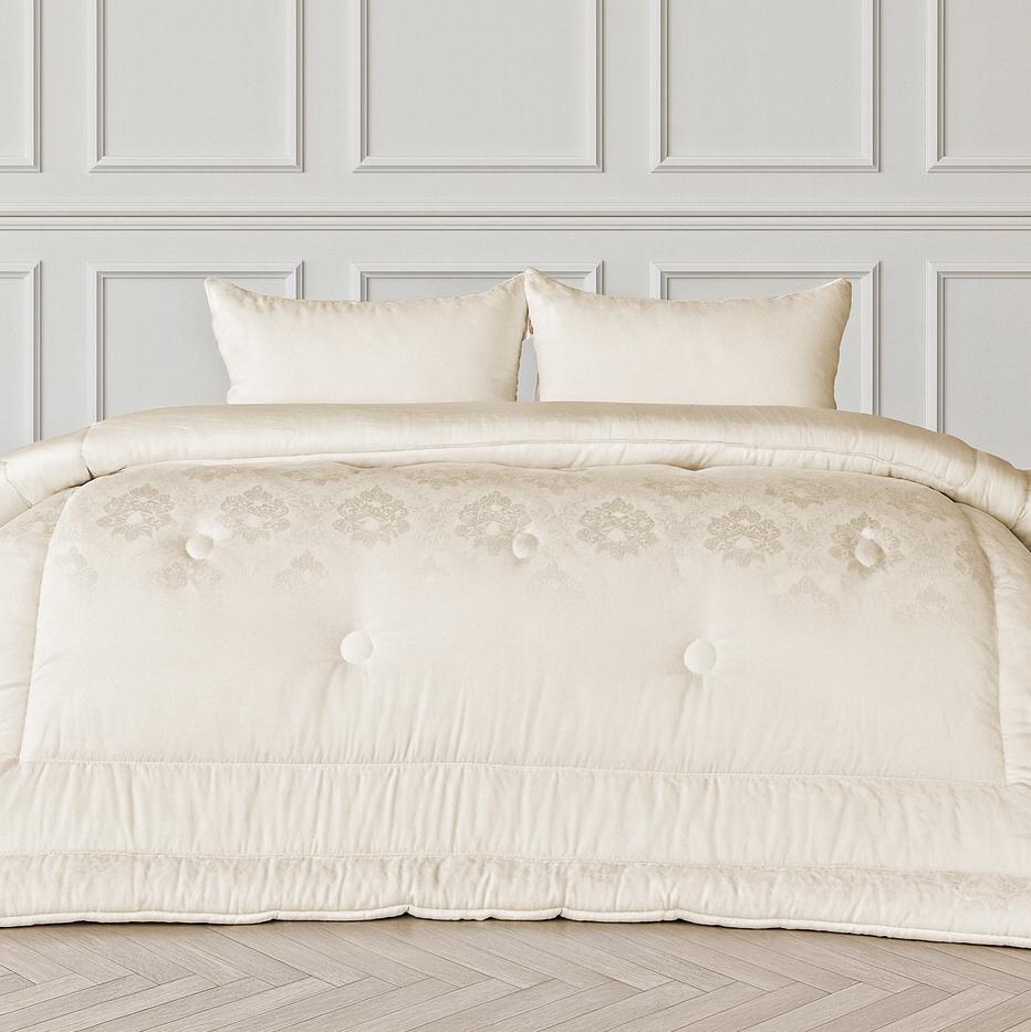 

Polyester (Anti-Allergen) Duvet Vanilla №1522 100% cotton, 100% polyester filling. All Seasons. 135*200 ваніль