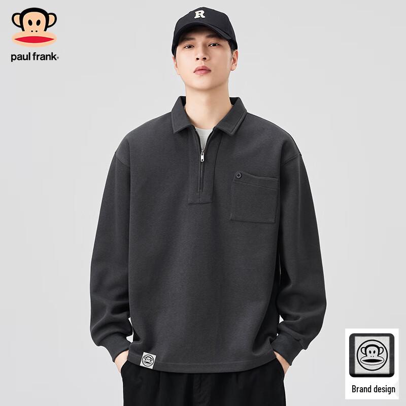 

Paul Frank Men s Loose Fit Polo Sweatshirt M