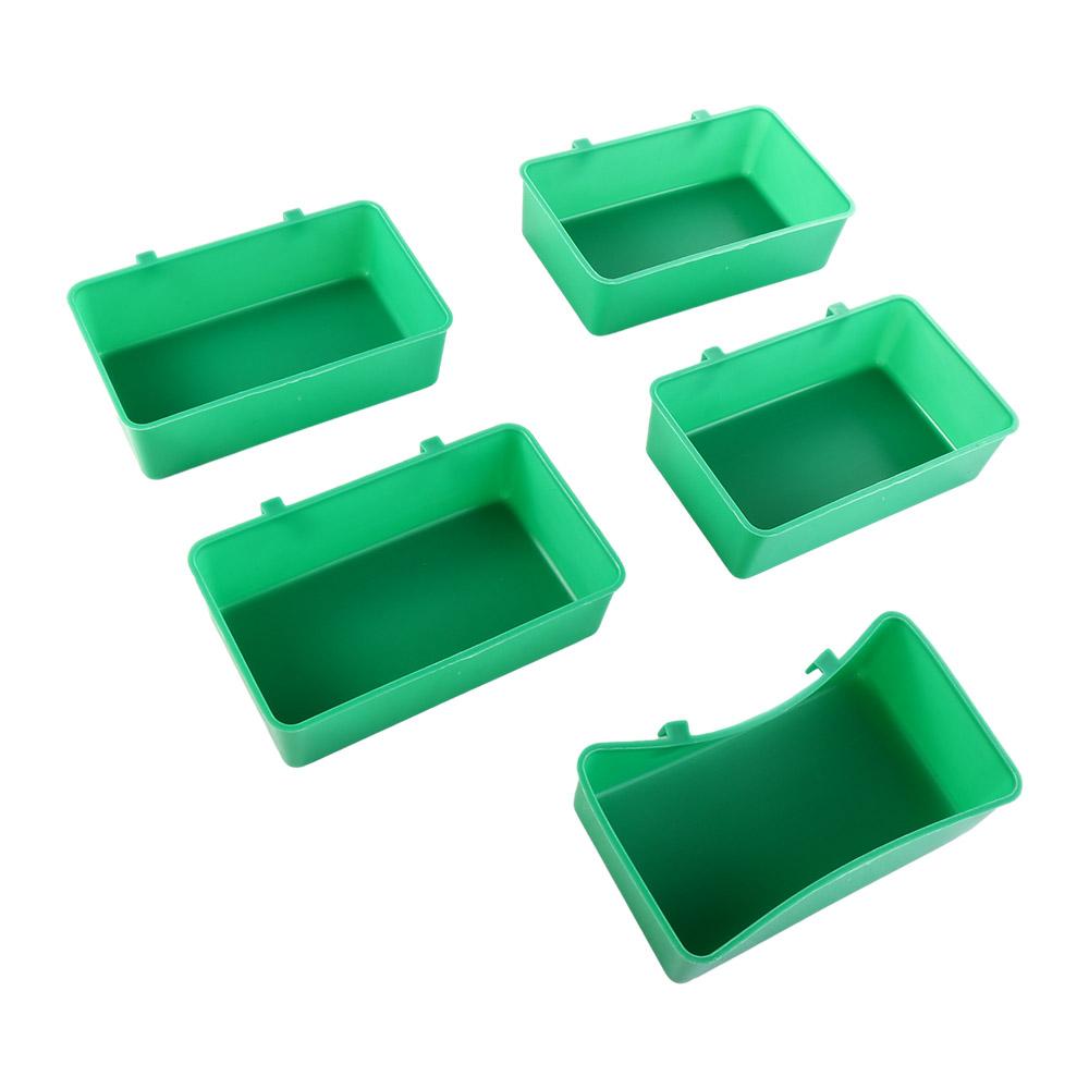 

5 ШТ. Товары для птиц Кормушка Миска для еды Многоцелевой поднос для еды Попугай Ванна Чистая душевая коробка Аксессуары для купания животных