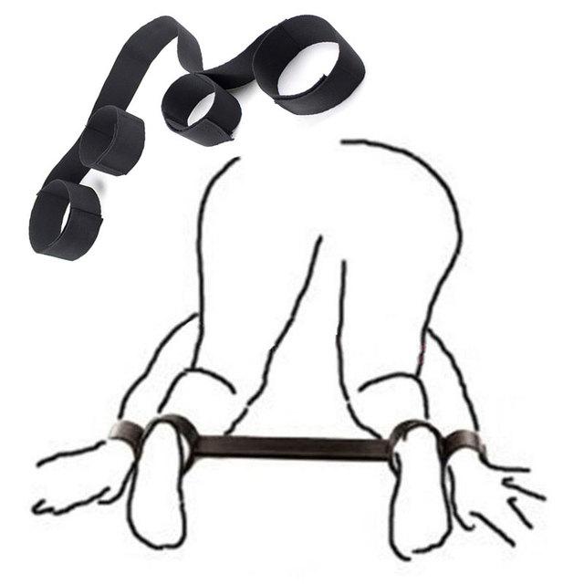 BDSM Ograniczniki Uprząż Otwarte Nogi Rozpieracz Seksowne Zabawki Dla Par Seks Flirt Związane Nogi Akcesoria Dla Dorosłych Sklep Seks Bez Wibratorów