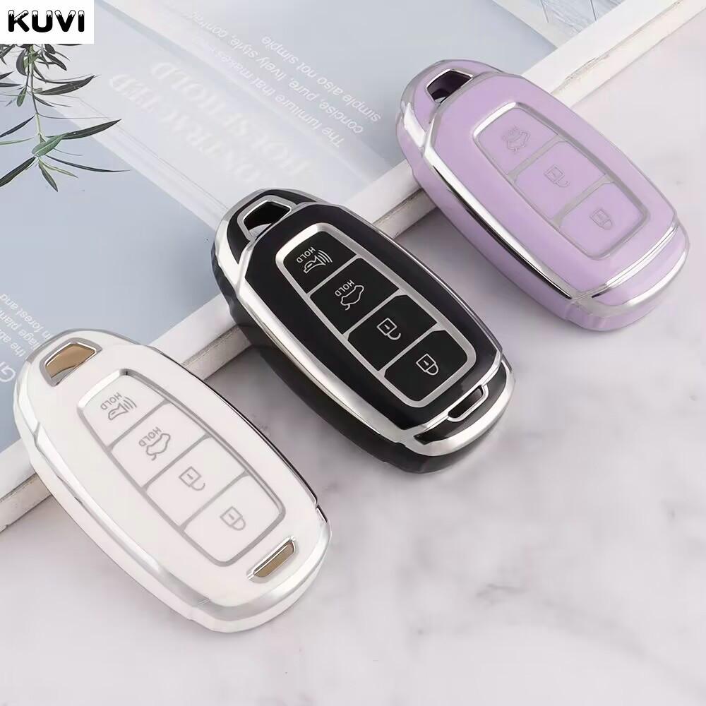 3 4 Buttons Tpu Car Key Cover Case Shell Fob For Hyundai I30 Ix35 Kona Encino Solaris Azera Grandeur Ig Accent Santa Fe Palisade