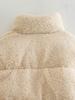 Women's Fashion Casual Loose Stand Collar Solid Color Thickened Warm Coat Jacket