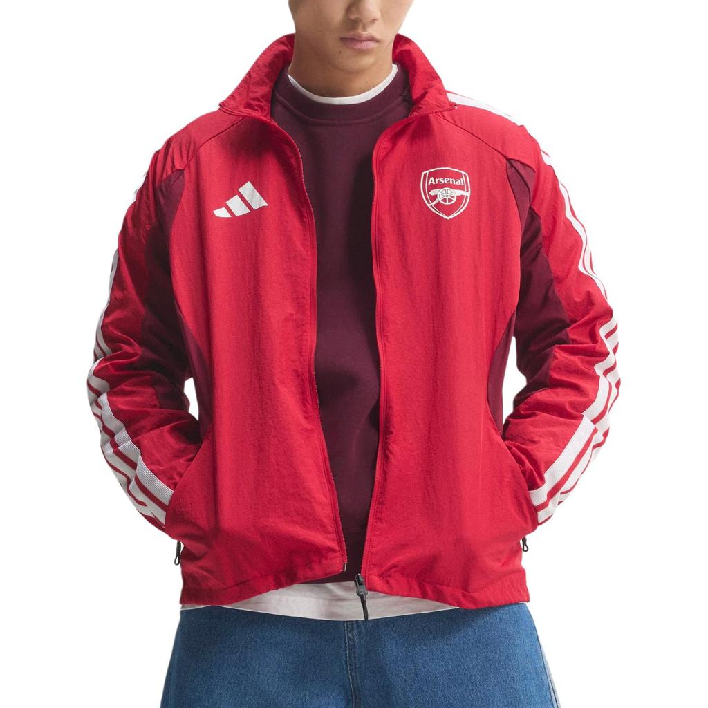 adidas Arsenal Home Striped Zip Long Sleeve Jacket Men Jacket KV6745