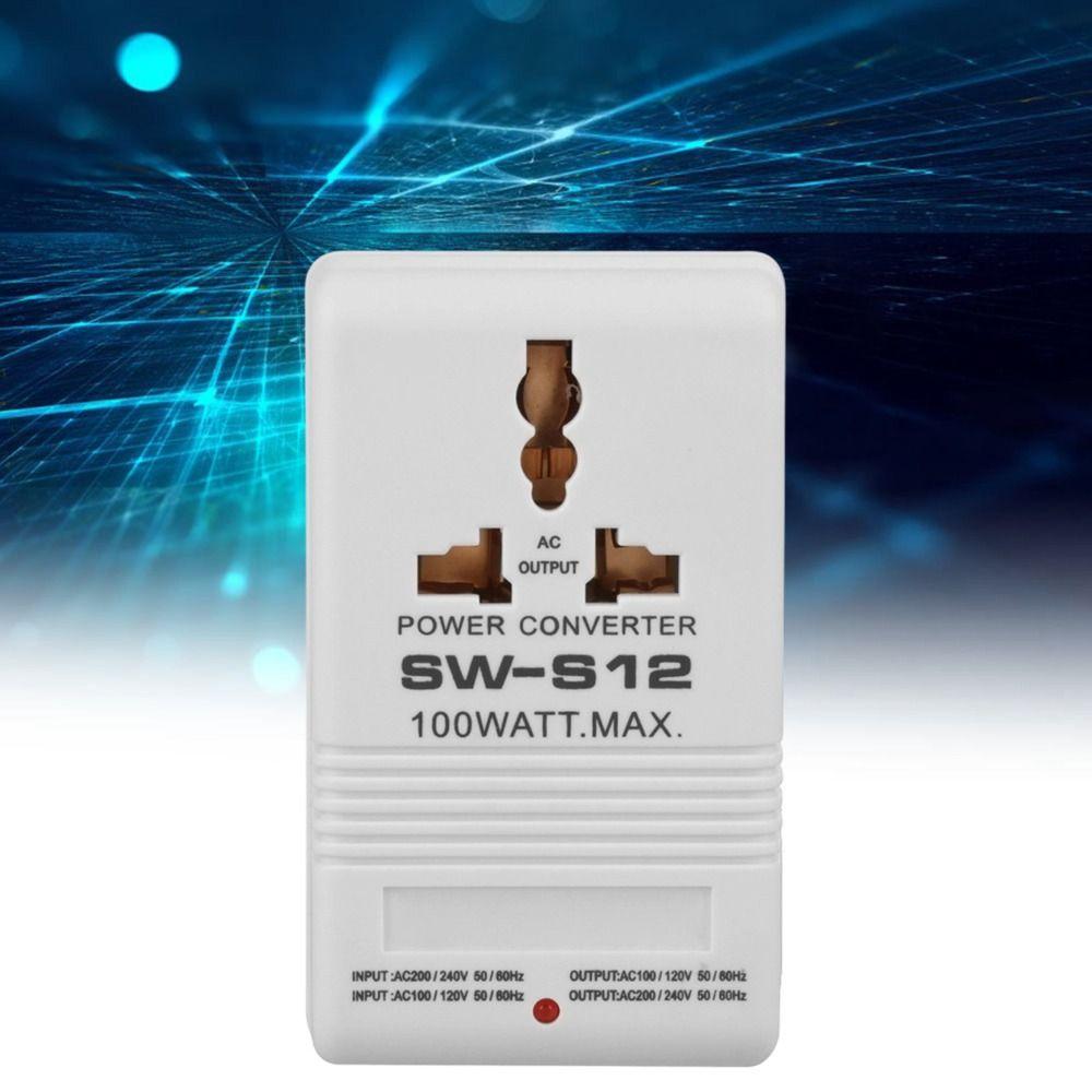 100W Leistungs-Aufwärts-Abwärtswandler 110V auf 220V Reiseadapter Stromwandler Spannungsanpassung