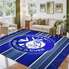 Sheffield Wednesday Design Crystal Velvet Rug Soft Decorative Mat for Bedroom Entrance