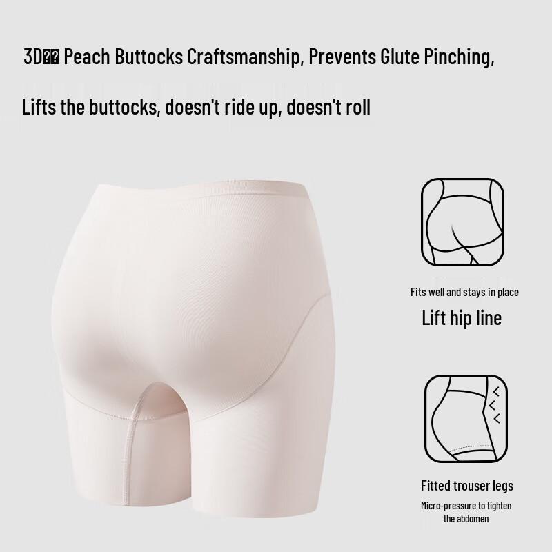 MIIOW Women's Seamless Safety Shorts with Instant Absorb Crotch