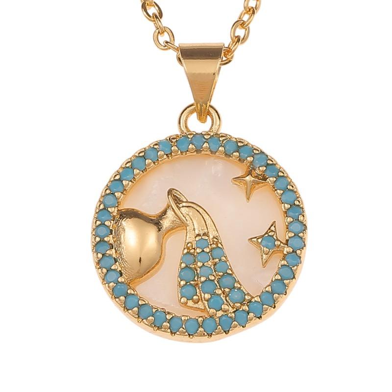 12 constellation fritillary jewelry pendant niche style creative twelve constellation necklace