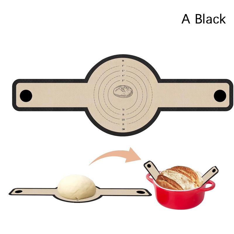 Silicone Bread Sling 1/2 Pcs Non-Stick & Easy Clean Reusable Silicone Bread Baking Mat With Long Handles