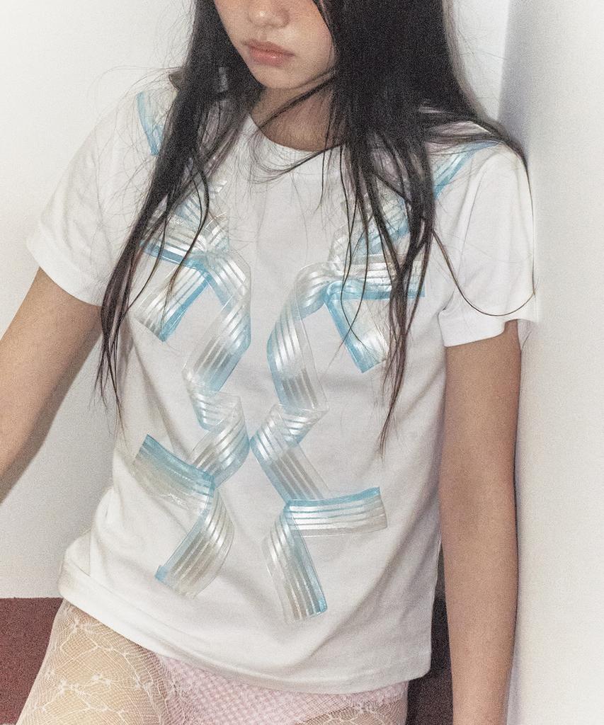Yeongmailweeo Ribbon T-Shirt (Blue)