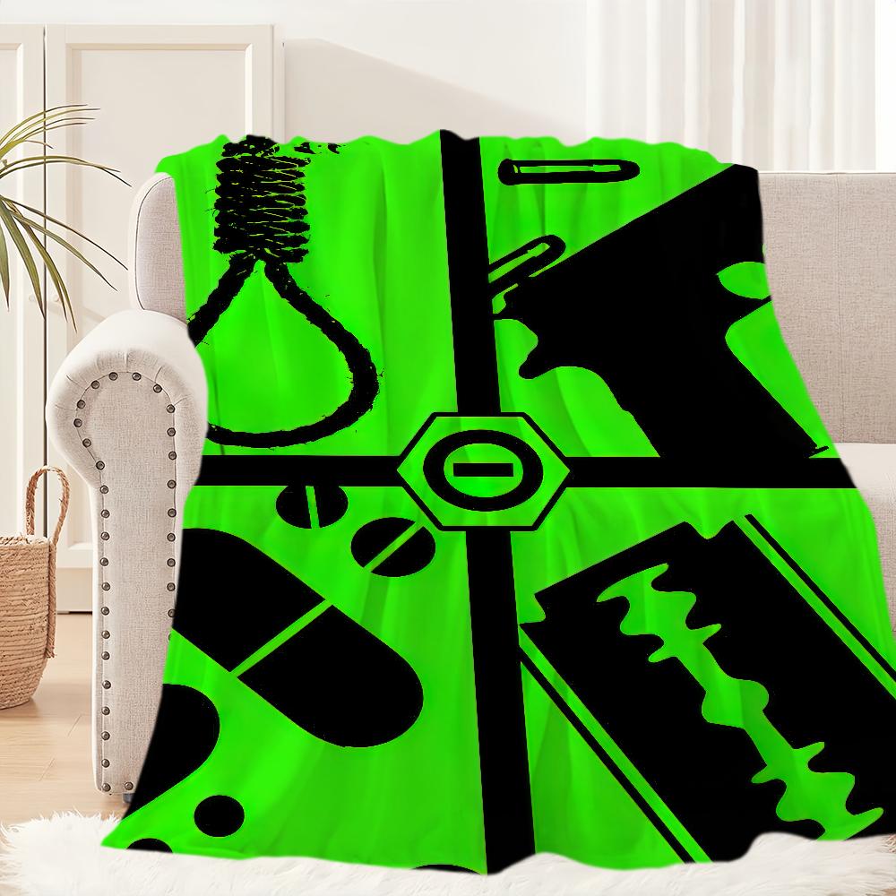 Rock Band Type O Negative Blanket Plush Nap Sofa rug for Living Room Warm Office Bedroom Birthday Home Travel Kid Gifts