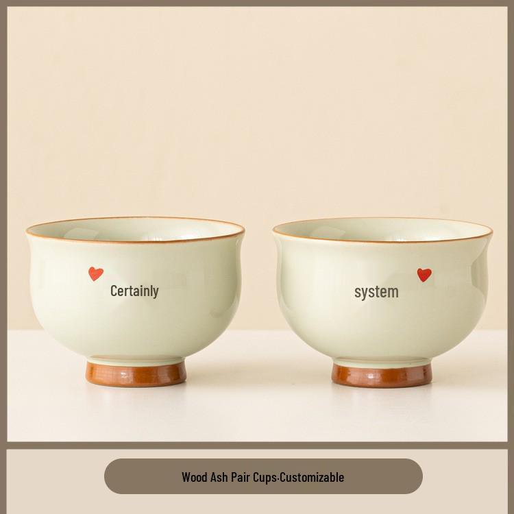 

Handwritten Teacup Set: Newlywed Couple, Engagement, Wedding or Bride Party Gift 125mL
