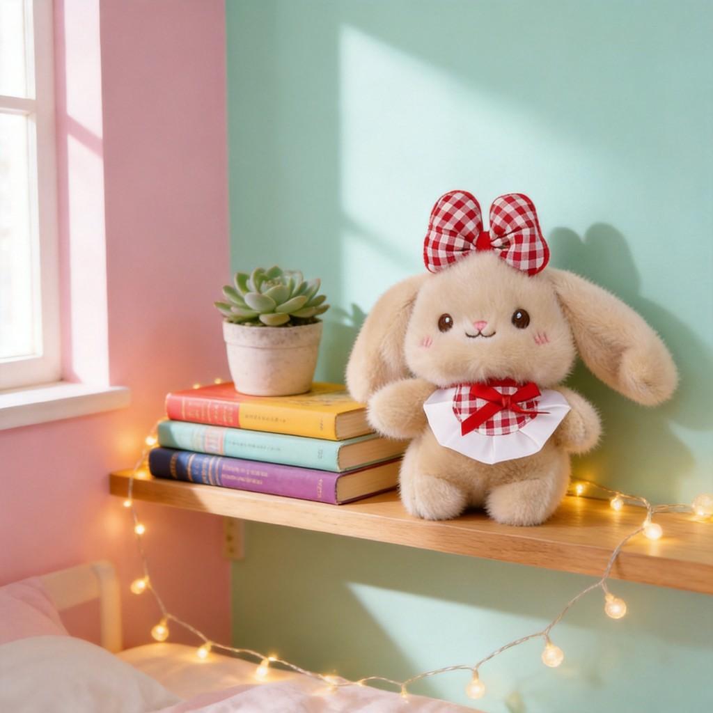 Plush Bunny Keychain With Butterfly Bow For Kids And Adults