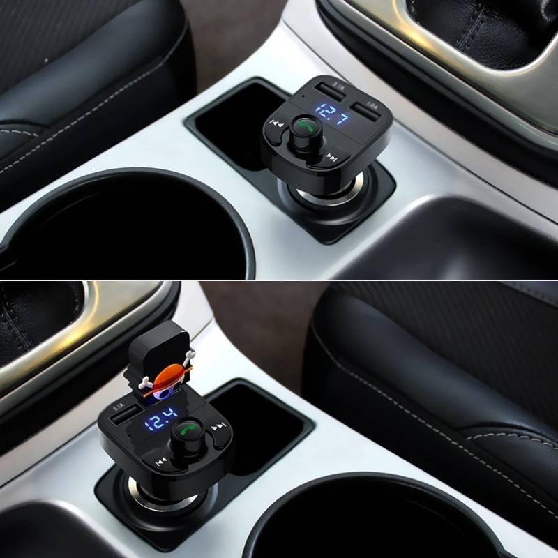 Car Bluetooth Receiver Charger Lossless Sound Quality Fm Transmitter Card Insert Car Mp3 Bluetooth Player