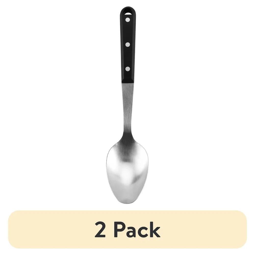

2 Pack Stainless Steel Spoons Durable Triple Rivet Handle Kitchen Spoon Rust Resistant Dishwasher Safe Mixing Scooping Cooking United States
