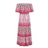 Fashion Women's Casual Summer Printed Elatic Waist Pullover Loose Dress
