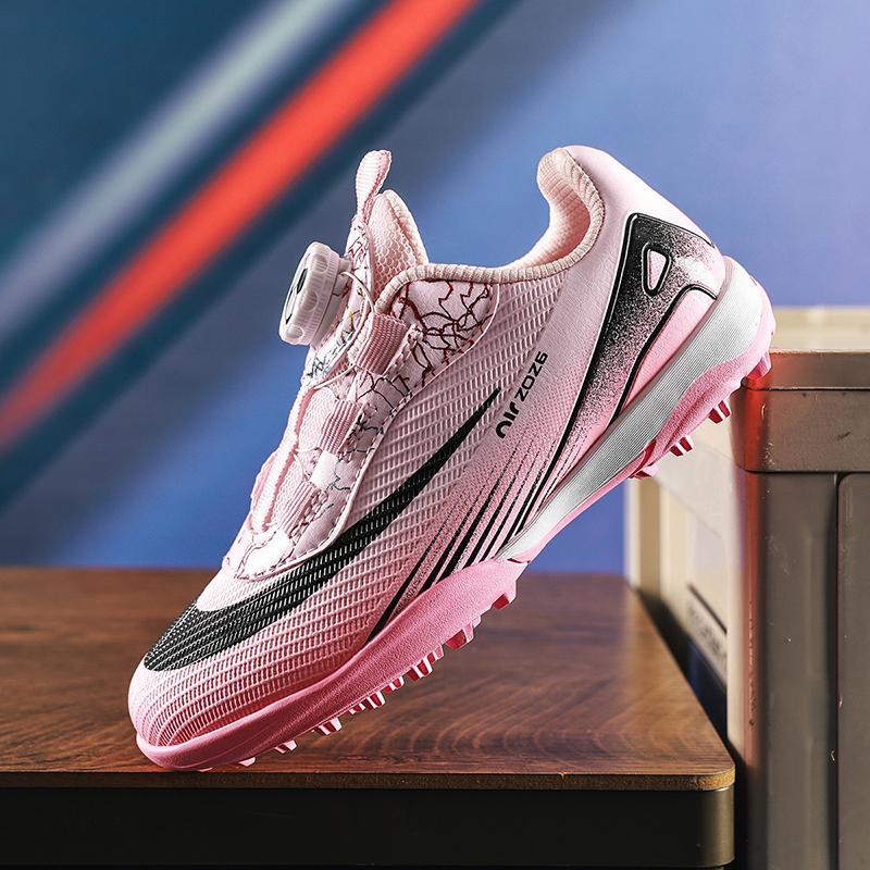 Children Elementary School Students Rotary Buckle Football Shoes Boys Girls Kindergarten Boys Shredded Nails Football Shoes Children'S Football Shoes