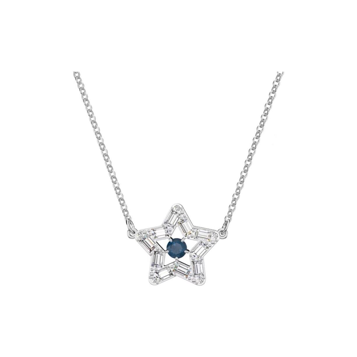 Swarovski Stella Wish Star Meaning Clavicle Necklace Women necklace 5639186 Box (Random Color)