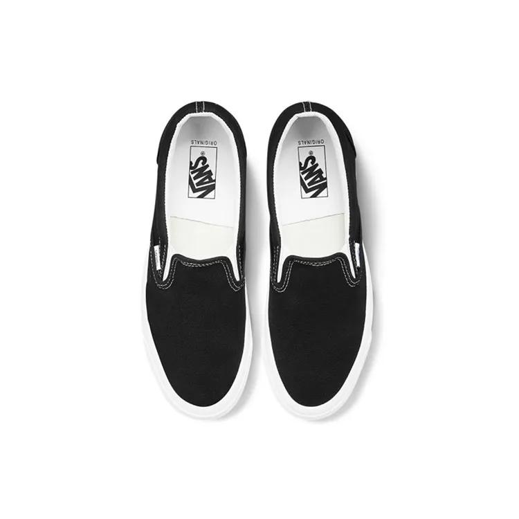 Vans OG Classic Slip- LX 'Black' (Unisex) Black / True White Skate Shoes VN0A45JK1WX