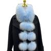 Faux Fur Scarf with Magnetic Closure Solid Color Soft Plush Design Scarf Wrap Windproof