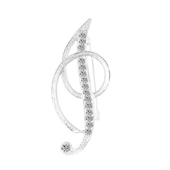 1 Pc Fashion Unisex Rhinestone English Letters Alphabet A-Z Brooch Pin Ornament