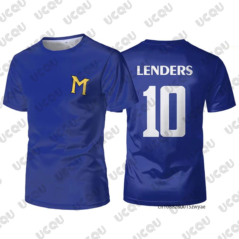

Summer New LENDERS Captain Winglet Cosplay Breathable Jersey Men s T-shirt Short-sleeved Tees Casual Sports Oversized Unisex Top S