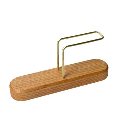 ENN LLC Coffee Filter Holder, Wooden Disposable Coffee Filter Stand (Cherry Tree)