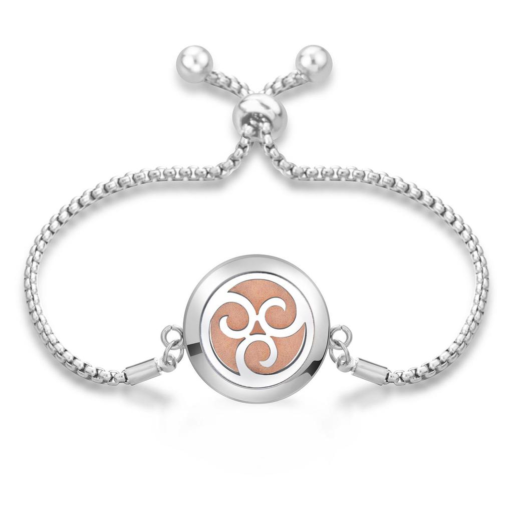 Women's Openable Titanium Steel Essential Oil Diffuser Bracelet