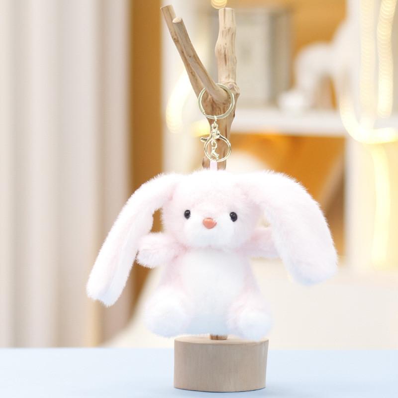 Plush Keychain Bunny Pendant Stuffed Animal With Pp Cotton Collectors Filling