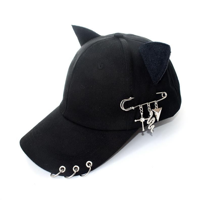 Baseball Cap With Metal Decor For Casual Wear And Sun Protection