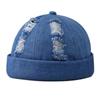 Denim Brimless Hat Dome Bucket Cap Simple Melon Docker Cap  Streetwear