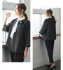 Suit Pants Suit 3 Piece Set Blouse BLACK 11 [Port Erie] Women's (Jacket + + Pants) No.