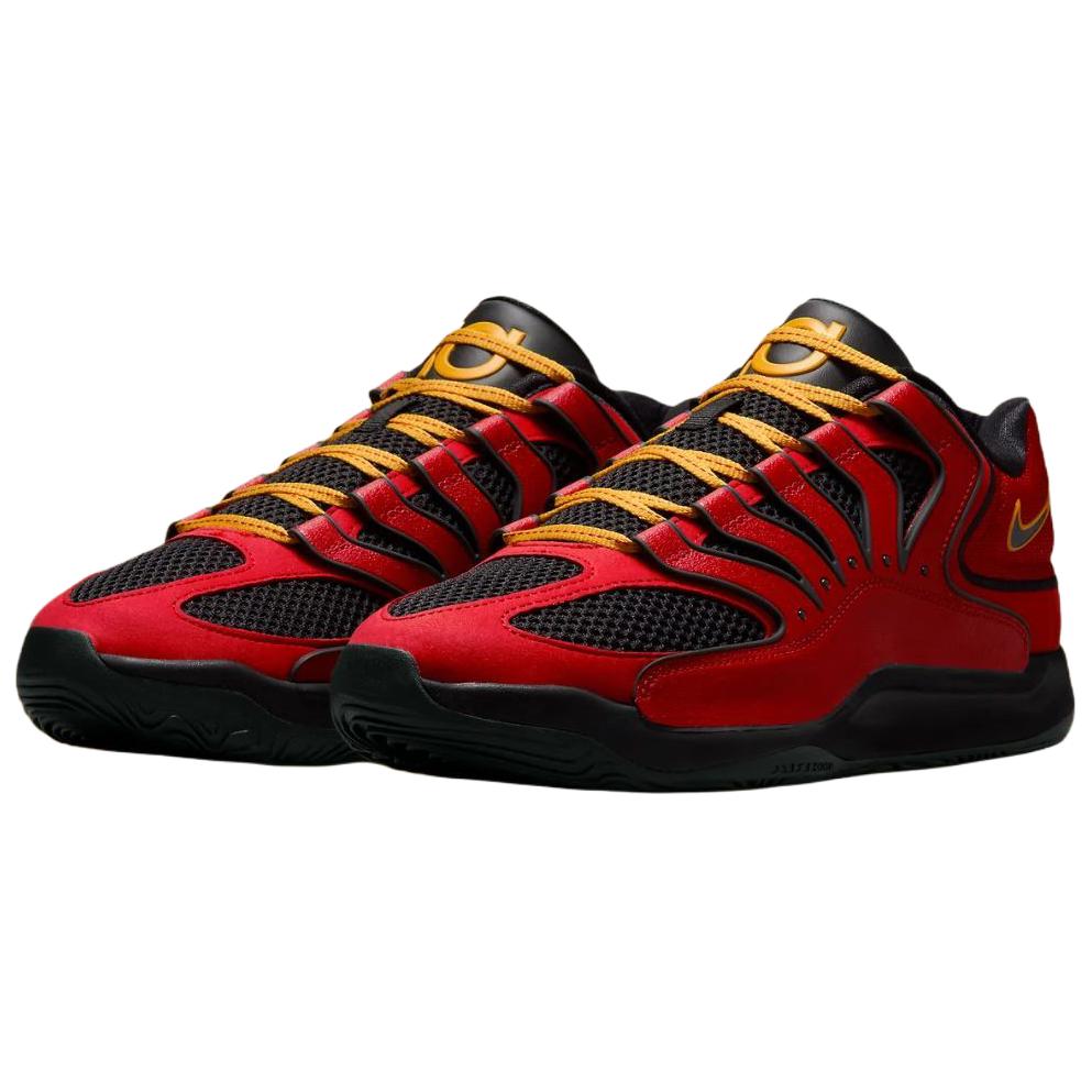 Nike KD 18 Air Bakin Męskie Sneakersy Czerwony Ognisto-Czerwony Czarny HV1992-600