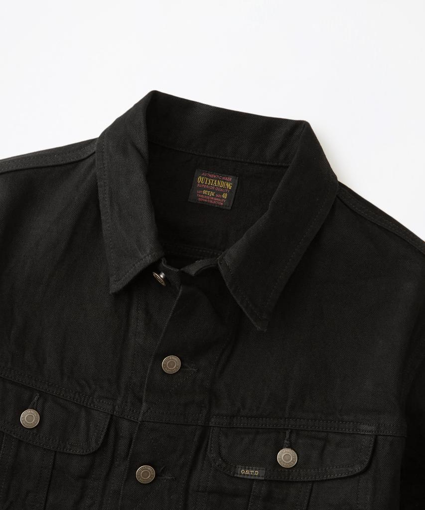 Outstanding 50S Western Rider Selvedge Jacket_Black